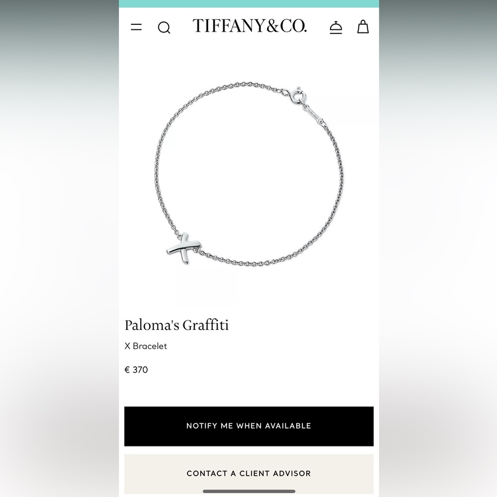 Tiffany&Co X Pendant Paloma’s Graffiti Bracelet